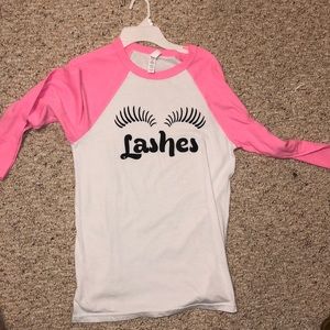 Cute lashes shirt